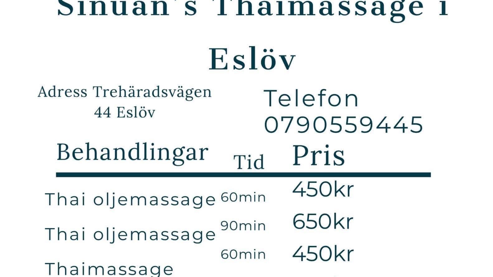 Photo 2 of Sinuan's Thaimassage i Eslöv