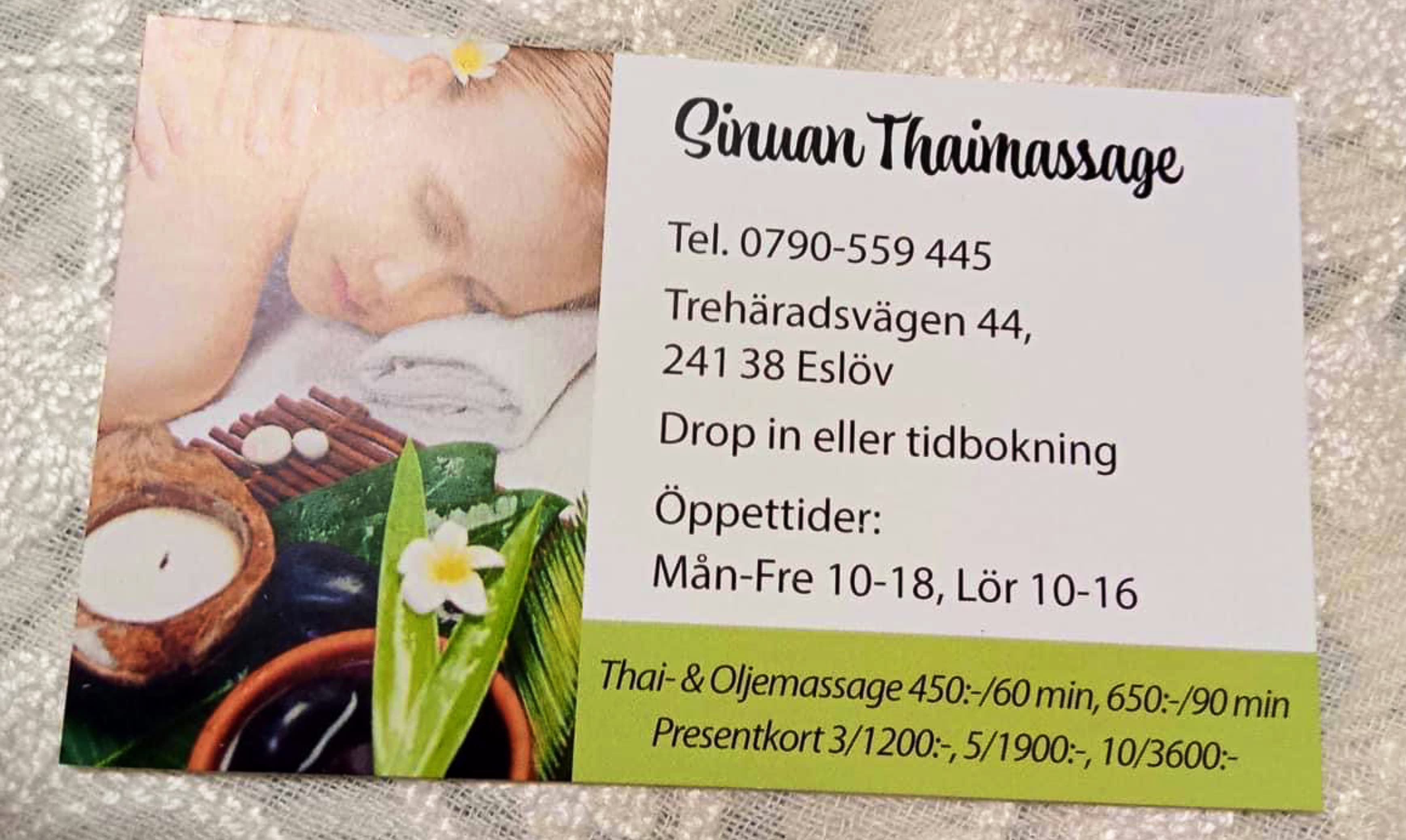 Photo 3 of Sinuan's Thaimassage i Eslöv