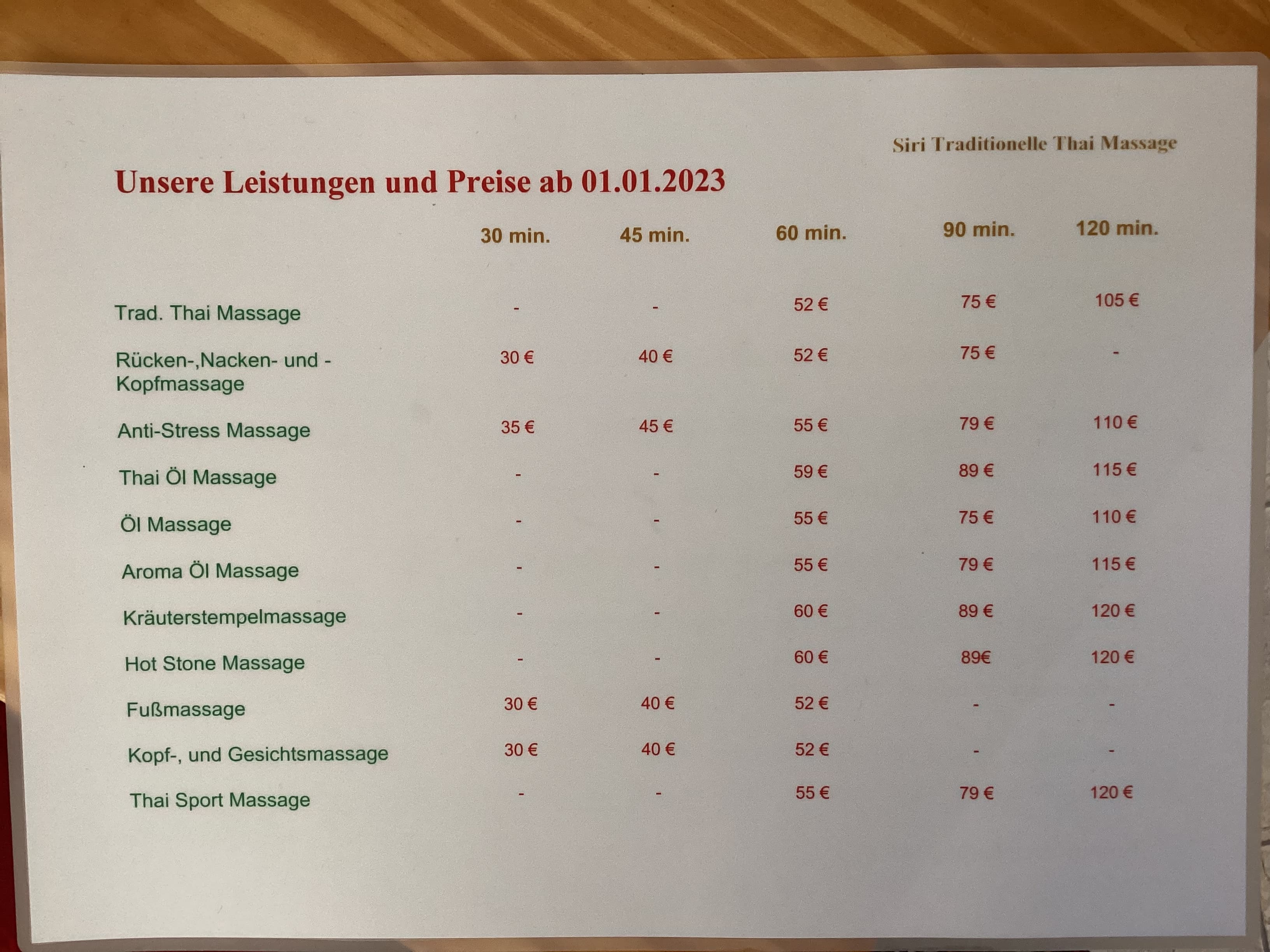 Foto 2 von Siri Traditionelle Thai Massage Dresden Altstadt Südvorstadt